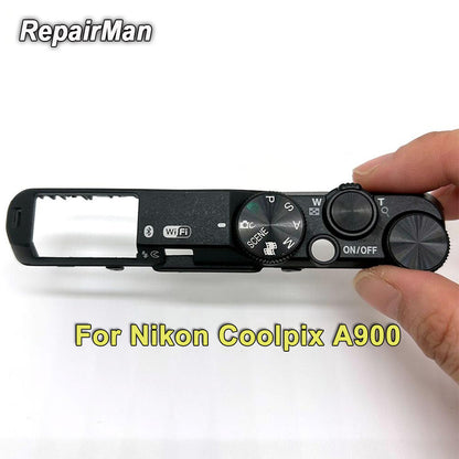 Nikon Coolpix A900 Black & Silver Top Cover Shell Case Replacement