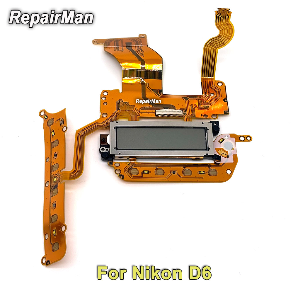 D6 Rear Cover Small LCD Screen Button Flex Cable Parameter Screen for Nikon