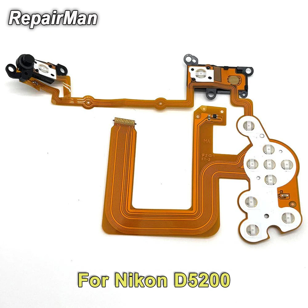 D5200 Back Cover Button Contact Flex Cable FPC Rear Shell Function Keyboard Key Button Flex Cable Camera Repair Part for Nikon