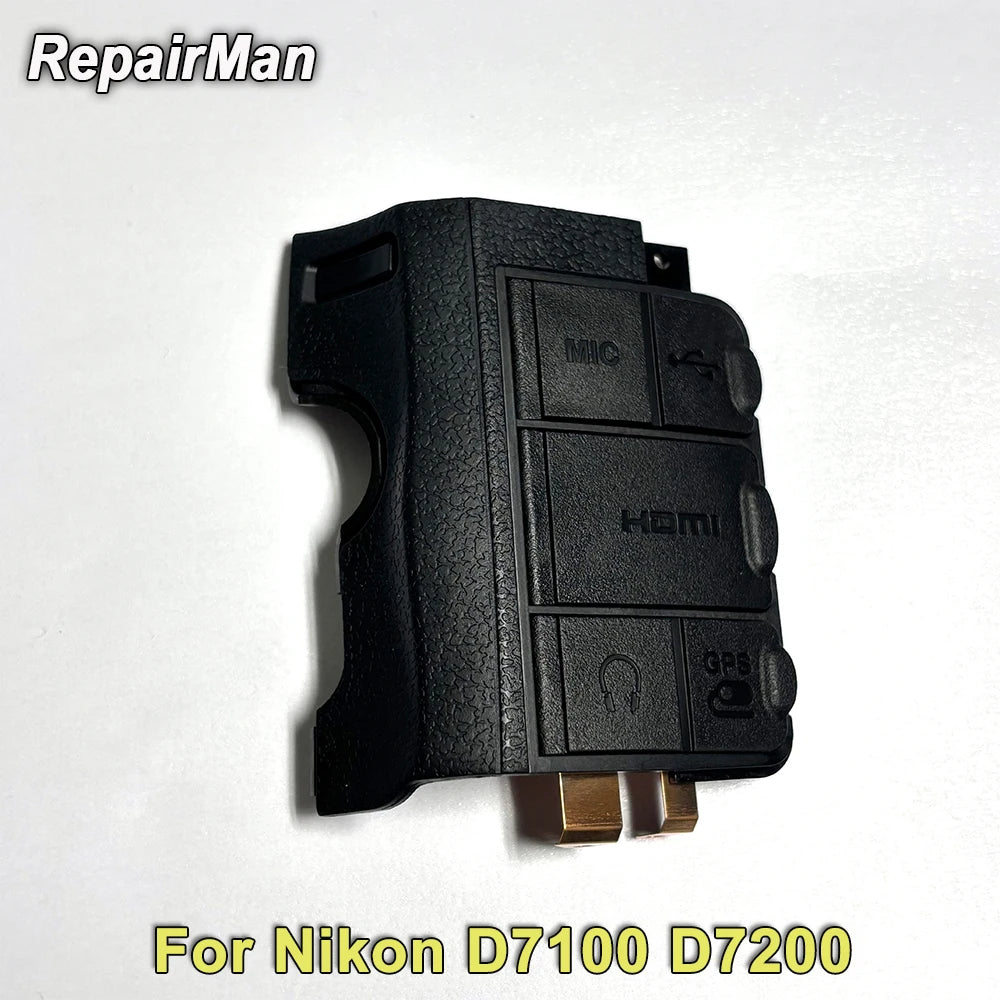D7100 D7200 USB Rubber Left Cover HDMI MIC Cap Lid Door for Nikon