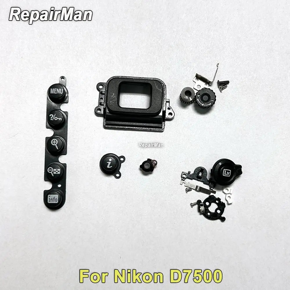 D7500 MENU Info Button " I " Button Eyepiece Eyecup Cover Viewfinder Diopter Adjustment Knob Live View Switch Wheel for Nikon