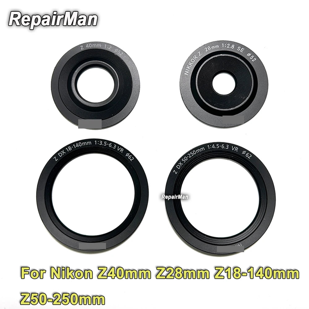 Z 40 mm f2 Z 28 mm f2.8 SE Z 50-250 mm Z 18-140 mm Front Pressure Ring Lens Decorative Front Ring Nameplate Ring for Nikon