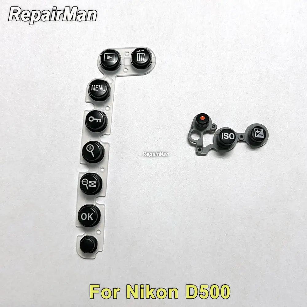 D500 Back Cover Rear Menu Function Zoom in out Button D500 Top Cover Button ISO Record Exposure Compensation Buttons for Nikon