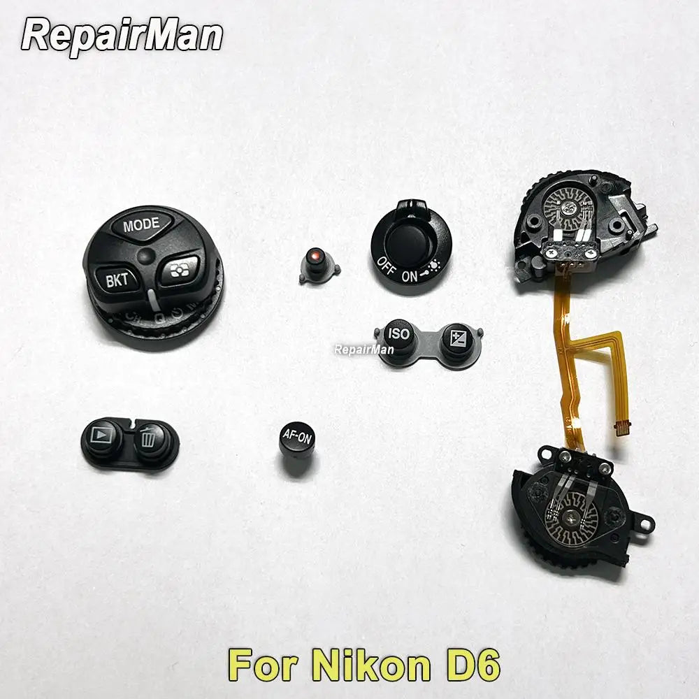 D6 Recording Button D6 ON OFF Button D6 AF-ON Button D6 ISO Button D6 Mode Dial BKT Button Top Cover Adjustment Wheel for Nikon